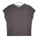 23区 フレンチスリーブ 半袖Ｔシャツ カットソー チャコールグレー レディース 23区【中古】5-0706S∞