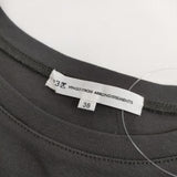 23区 フレンチスリーブ 半袖Ｔシャツ カットソー チャコールグレー レディース 23区【中古】5-0706S∞