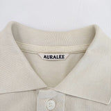 AURALEE A23SP02SK サイズ1 SUPER FINE COTTON PIQUE SHORT POLO ポロシャツ 23SS アイボリー レディース オーラリー【中古】4-0831S♪