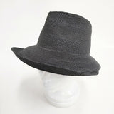 Yohji Yamamoto collection リネンハット fg-h81-360-1-01 サイズ1 帽子 ハット ブラック レディース ヨウジヤマモト【中古】5-0726M◎