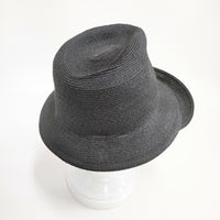 Yohji Yamamoto collection リネンハット fg-h81-360-1-01 サイズ1 帽子 ハット ブラック レディース ヨウジヤマモト【中古】5-0726M◎