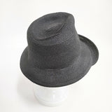 Yohji Yamamoto collection リネンハット fg-h81-360-1-01 サイズ1 帽子 ハット ブラック レディース ヨウジヤマモト【中古】5-0726M◎