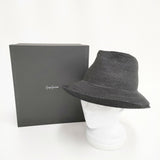 Yohji Yamamoto collection リネンハット fg-h81-360-1-01 サイズ1 帽子 ハット ブラック レディース ヨウジヤマモト【中古】5-0726M◎