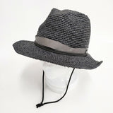 THE NORTH FACE ラフィアハット Raffia Hat 麦わら帽子 NN01554 ユニセックス ハット ブラック メンズ ザノースフェイス【中古】5-0726M◎
