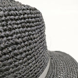 THE NORTH FACE ラフィアハット Raffia Hat 麦わら帽子 NN01554 ユニセックス ハット ブラック メンズ ザノースフェイス【中古】5-0726M◎