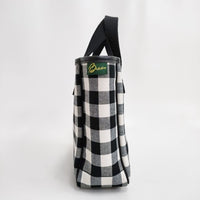 Brady MINI CARRYALL GINGHAM CHECK トートバッグ ブラック ホワイト レディース ブレディ【中古】4-0912G♪