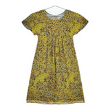 Jocomomola リーフ 葉っぱ 半袖ドレス ワンピース ライトグリーン レディース ホコモモラ【中古】5-0706S∞