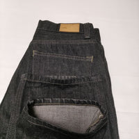 MARGARET HOWELL/EDWIN 578-4142001 ORGANIC COTTON DENIM 定価40700円 デニムパンツ 23AW ブラック レディース マーガレットハウエル/エドウィン【中古】4-1109G∞