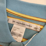EEL 新品 E-23517 POLO GOOD 定価14850円 ポログッド ボーダー サイズM 半袖 ポロシャツ ブルー イエロー メンズ イール【中古】5-0501S∞