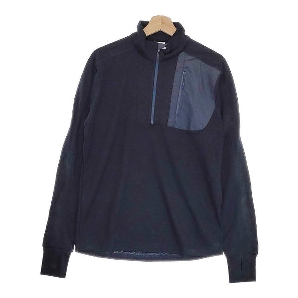 DAIWA LIFESTYLE 新品 BASE LAYER HALFZIP SHIRTS DE-014-5022WEX S 定価19800円 長袖シャツ ネイビー ダイワライフスタイル【中古】4-0924T♪