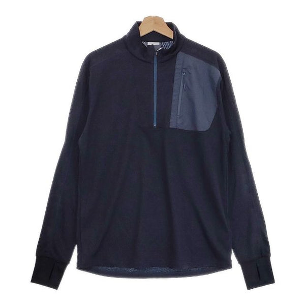 DAIWA LIFESTYLE 新品 BASE LAYER HALFZIP SHIRTS DE-014-5022WEX M 定価19800円 長袖シャツ ネイビー ダイワライフスタイル【中古】4-0924T♪