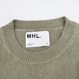 MHL. 595-4161502 サイズ2 ROUGH COTTON LINEN 定価20900円 ニット ベスト 24SS ライトグリーン レディース エムエイチエル【中古】4-0912M♪