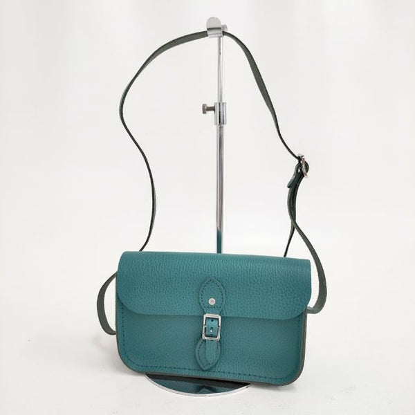 Cambridge Satchel ケンブリッジサッチェル ミニショルダー レザー ポシェット ショルダーバッグ エメラルドグリーン レディース【中古】5-0327G∞
