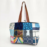 mina perhonen piece bag パッチワーク レザーハンドル ピースバッグ pi0001 ショルダーバッグ マルチカラー レディース ミナペルホネン【中古】5-0327G∞