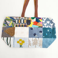 mina perhonen piece bag パッチワーク レザーハンドル ピースバッグ pi0001 ショルダーバッグ マルチカラー レディース ミナペルホネン【中古】5-0327G∞