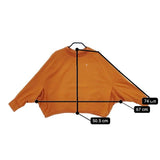 mina perhonen cosmo プルーバー ドルマンスリーブ 長袖Ｔシャツ カットソー ロンＴ オレンジ レディース ミナペルホネン【中古】5-0601M∞