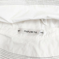 mature ha コットンステッチハット 帽子 ハット ホワイト レディース マチュアーハ【中古】5-0605M◎