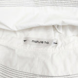 mature ha コットンステッチハット 帽子 ハット ホワイト レディース マチュアーハ【中古】5-0605M◎