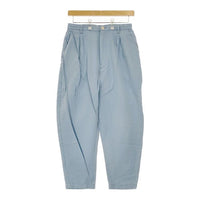 mina perhonen farm ground rs4266 コットンリネン パンツ ライトブルー レディース ミナペルホネン【中古】4-1223M∞