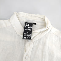 R&D.M.Co- リネンシャツ サイズM 長袖シャツ オフホワイト レディース オールドマンズテーラー【中古】5-0321M△