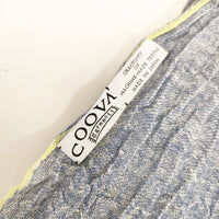 COOVA コーバ 大判ストール フリンジ マフラー 無地 ストール ミズイロ ムラサキ レディース【中古】5-0615M◎