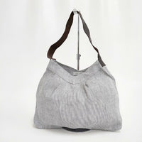 fog linen work リトアニアリネン トートバッグ グレー レディース フォグリネンワーク【中古】5-0327G∞