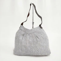 fog linen work リトアニアリネン トートバッグ グレー レディース フォグリネンワーク【中古】5-0327G∞