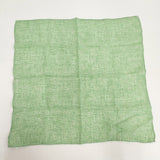 R&D.M.Co- リネン チェック スカーフ キミドリ ホワイト レディース オールドマンズテーラー【中古】5-0615M◎