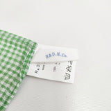 R&D.M.Co- リネン チェック スカーフ キミドリ ホワイト レディース オールドマンズテーラー【中古】5-0615M◎