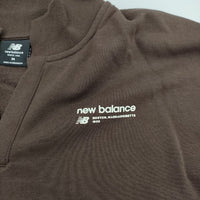 NEW BALANCE スウェットスキッパーポロシャツ Linear Heritage ポロシャツ 24SS ブラウン レディース ニューバランス【中古】5-0621S∞