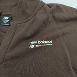 NEW BALANCE スウェットスキッパーポロシャツ Linear Heritage ポロシャツ 24SS ブラウン レディース ニューバランス【中古】5-0621S∞