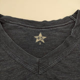 45R/45rpm コットン インディゴ Vネック 半袖Ｔシャツ カットソー ネイビー レディース フォーティーファイブアールピーエム【中古】5-0621S∞