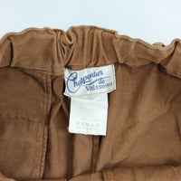 Charpentier de Vaisseau テーパード コットン イージー パンツ ブラウン レディース シャルパンティエドゥヴェッソ【中古】5-0222G∞