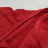 hatra カットソー素材 裾ジップ 半袖 ワンピース レッド レディース ハトラ【中古】5-0614S∞