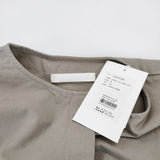 evam eva E243T060 cotton no collar shirt 定価23100円 コットンノーカラーシャツ 24AW ベージュ レディース エヴァムエヴァ【中古】4-0912M♪