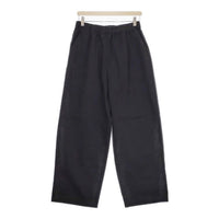 evam eva E243T062 サイズ2 cotton wide pants 定価22000円 コットンワイド パンツ 24AW ブラック レディース エヴァムエヴァ【中古】4-0912M♪