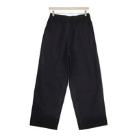 evam eva E243T062 サイズ2 cotton wide pants 定価22000円 コットンワイド パンツ 24AW ブラック レディース エヴァムエヴァ【中古】4-0912M♪