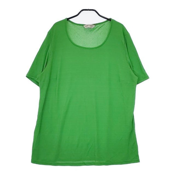 MARINA RINALDI イタリア製 半袖 ワンピース オーバーサイズカットソー XL チュニック ライトグリーン レディース マリナリナルディ【中古】5-0621S∞
