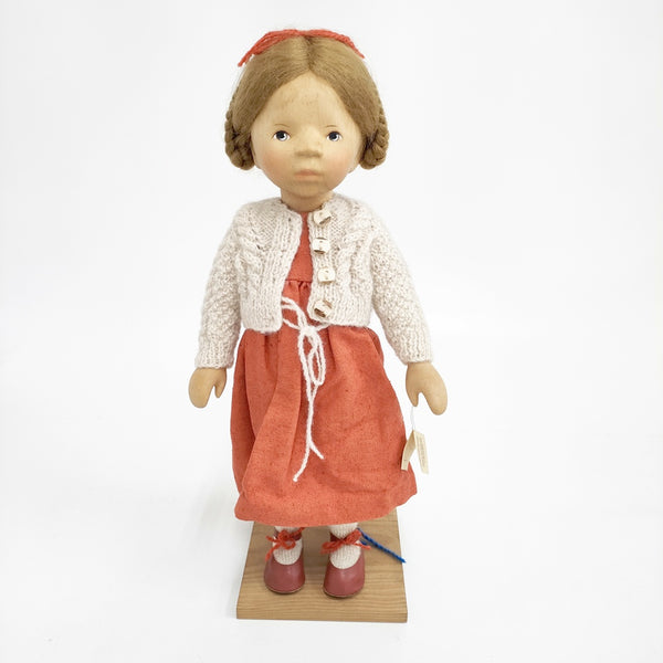 Elisabeth Pongratz エリザベート・ポングラッツ ポングラッツ人形 H204 女の子 オールウッド 木製 その他ホビー ピンク ベージュ レディース【中古】5-0214G◎