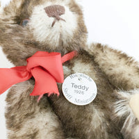 Steiff ヴィンテージ アンティーク Teddy テディベア ぬいぐるみ ブラウン ホワイト レディース シュタイフ【中古】5-0214G◎