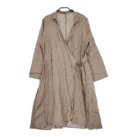 nest Robe リネン カシュクール 麻 01133-1186 ワンピース ブラウン レディース ネストローブ【中古】5-0428M∞