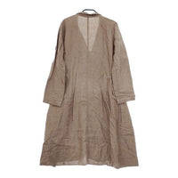 nest Robe リネン カシュクール 麻 01133-1186 ワンピース ブラウン レディース ネストローブ【中古】5-0428M∞