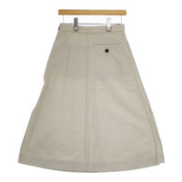 MHL. コットンリネンスカート 595-3132503 DRY COTTON LINEN スカート 22SS グレージュ レディース エムエイチエル【中古】5-0428M∞