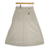 MHL. コットンリネンスカート 595-3132503 DRY COTTON LINEN スカート 22SS グレージュ レディース エムエイチエル【中古】5-0428M∞