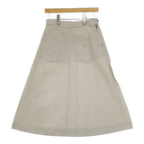 MHL. コットンリネンスカート 595-3132503 DRY COTTON LINEN スカート 22SS グレージュ レディース エムエイチエル【中古】5-0428M∞