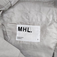 MHL. コットンリネンスカート 595-3132503 DRY COTTON LINEN スカート 22SS グレージュ レディース エムエイチエル【中古】5-0428M∞