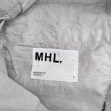 MHL. コットンリネンスカート 595-3132503 DRY COTTON LINEN スカート 22SS グレージュ レディース エムエイチエル【中古】5-0428M∞