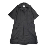 MHL. TEXTURED COTTON DRESS 595-2157503 半袖 コットンドレス ワンピース 22SS ブラック レディース エムエイチエル【中古】5-0621S∞