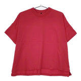 TRAVAIL MANUEL クラシック天竺 スリットT 2014-42 オーバーサイズ 半袖Ｔシャツ カットソー 24SS レッド レディース トラバイユマニュアル【中古】5-0621S∞