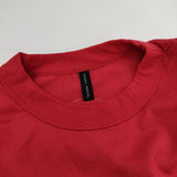 TRAVAIL MANUEL クラシック天竺 スリットT 2014-42 オーバーサイズ 半袖Ｔシャツ カットソー 24SS レッド レディース トラバイユマニュアル【中古】5-0621S∞
